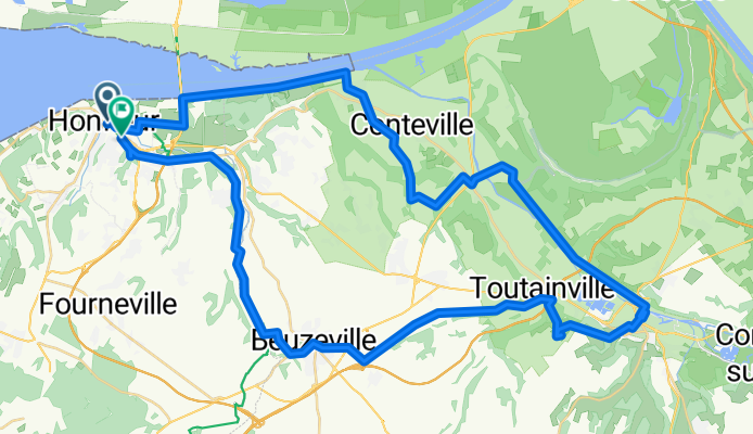 From Pont-Audemer to Beuzeville