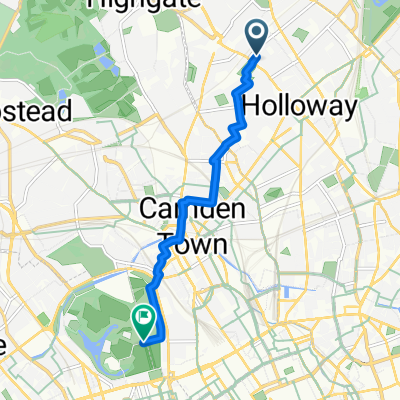 Hatchard Road, London to Inner Circle, London