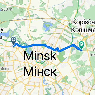 улица Леси Украинки, Минск до улица Франциска Скорины, Минск