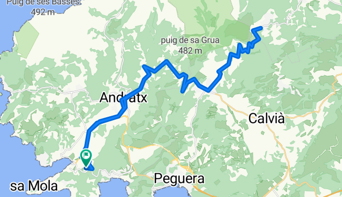 Camí sa Vinya, Andratx nach Camí sa Vinya, Andratx