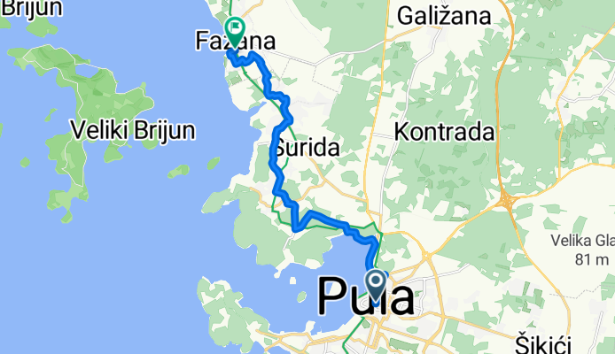 Pula - Fažana