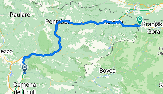 From Venzone to Rateče Planica