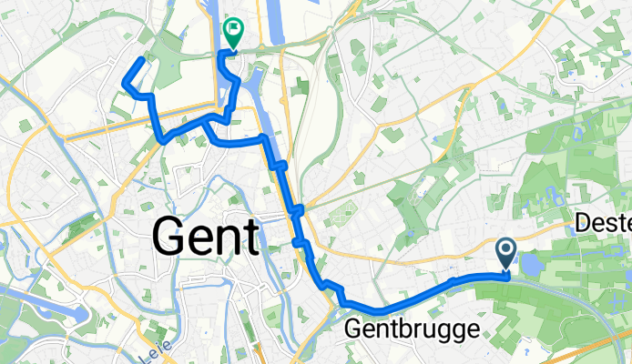 Panhuisstraat, Destelbergen naar Chocoladesteeg, Gent