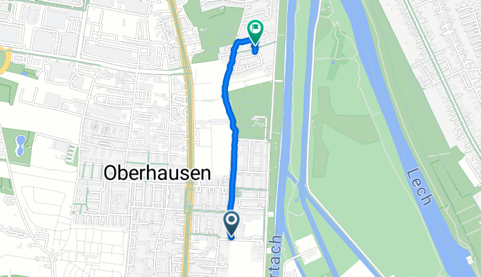 Schönbachstraße, Augsburg nach Kühbacher Weg, Augsburg