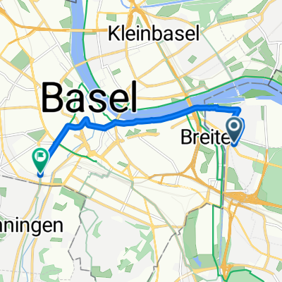 Muttenzerstrasse, Birsfelden nach Kernmattstrasse, Binningen