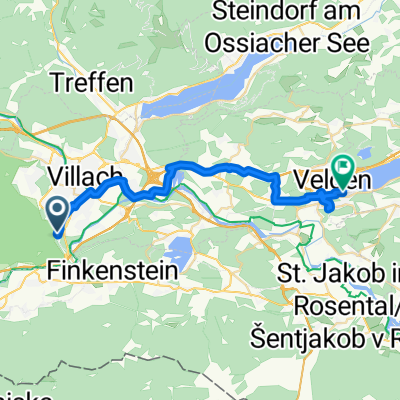 Kadischenallee Quellenpromenade, Villach nach Seecorso, Velden am Wörther See