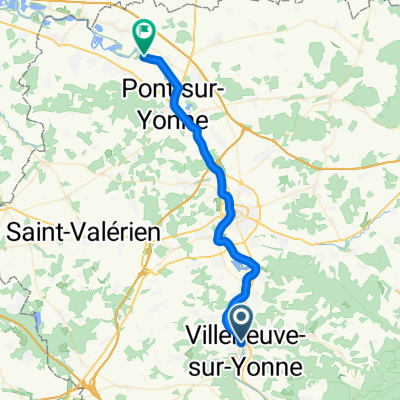 Villeneuve-sur-Yonne nach Courlon-sur-Yonne