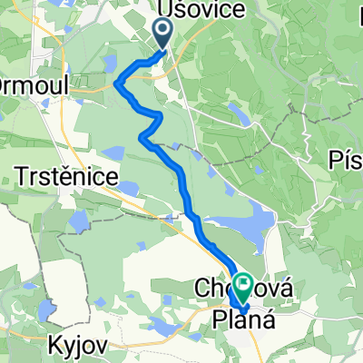 Stavební mlýn, Marienbad nach Pohraniční stráže, Chodová Planá