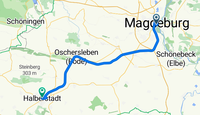 Breiter Weg, Magdeburg nach Georgenstraße, Halberstadt