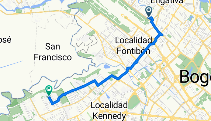De Calle 64a 97A-50 a KR - CL 53B Sur
