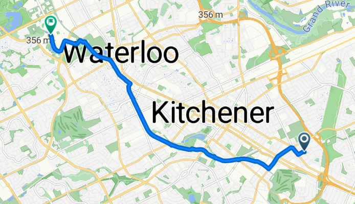 Clive Rd, Kitchener to Ring Rd, Waterloo