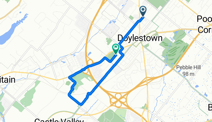 Spruce St, Doylestown to Logan St, Doylestown