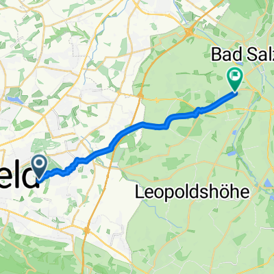 Friedrich-Hagemann-Straße, Bielefeld nach Ortsstraße, Bad Salzuflen