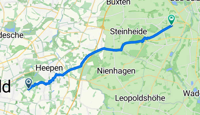 Friedrich-Hagemann-Straße, Bielefeld nach Ortsstraße, Bad Salzuflen