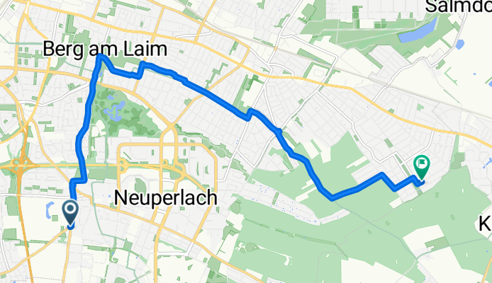 Fasangartenstraße, München nach Von-Gravenreuth-Straße, München