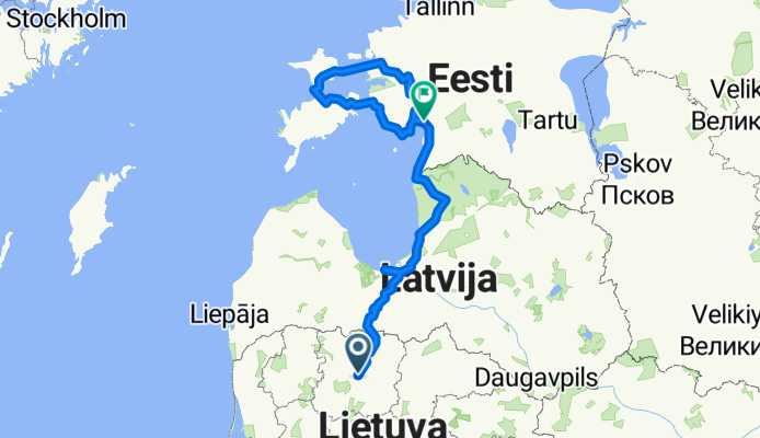 Dubijos g., Šiauliai to Keskväljak, Pärnu