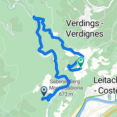 Muttner, Chiusa až Via Pradello, Chiusa