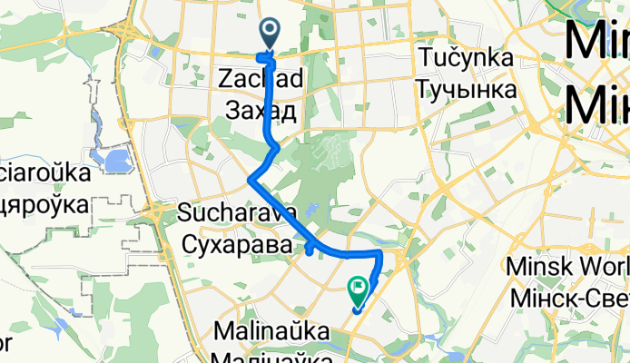 Маршрут в проспект Газеты Правда