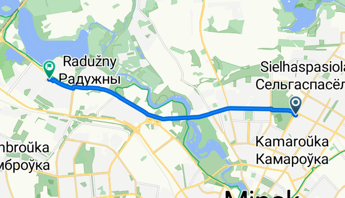 улица Сурганова, Минск до Баторинская улица, Минск