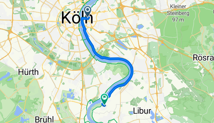 Luise-Straus-Ernst-Straße, Köln nach Sandbergstraße, Köln