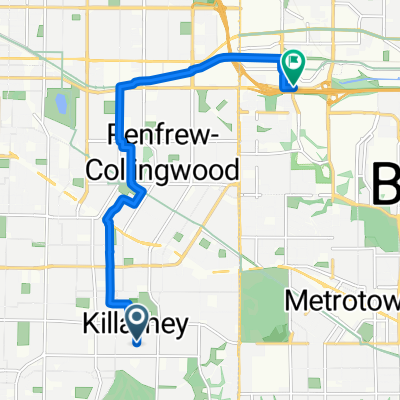 Raleigh St, Vancouver to Still Creek Dr, Burnaby