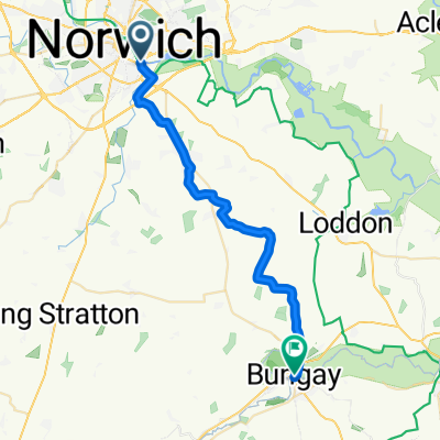 King Street, Norwich to Nethergate Street, Bungay