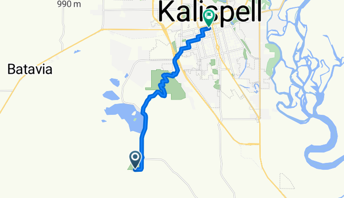 Foys Lake Road to South Main Street