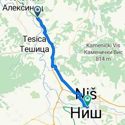 Balkanska, Алексинац to Cara Dušana, Niš