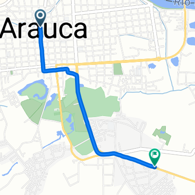 Carrera # 22-14 to Calle Sur # 7-5