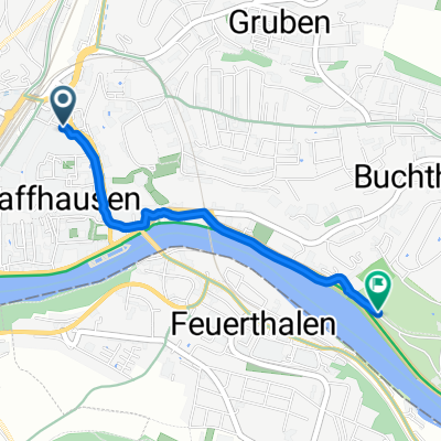 Löwengässchen, Schaffhausen nach Lindliweg, Schaffhausen
