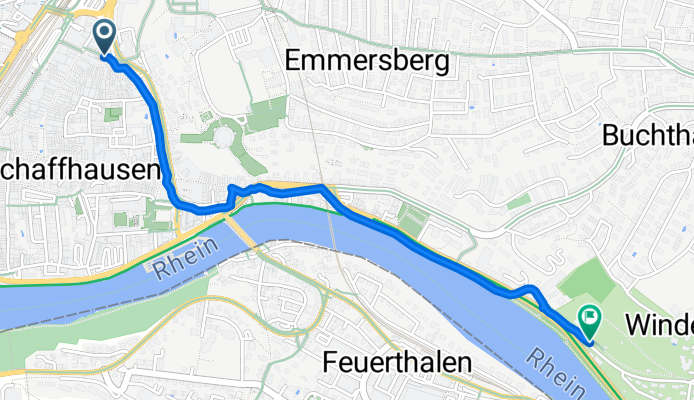 Löwengässchen, Schaffhausen nach Lindliweg, Schaffhausen