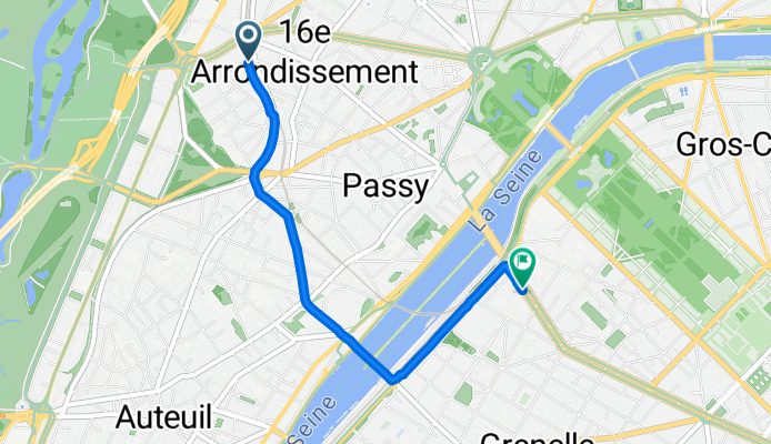 16e Arr., Paris à Rue St-Saëns, Paris