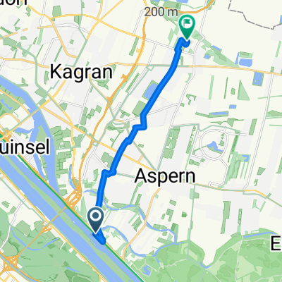 Stromkilometer 8L, Wien nach Pelargonienweg 25, Wien
