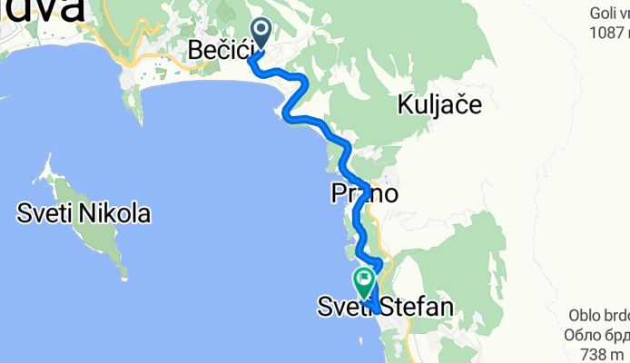 From Bečići to Sveti Stefan