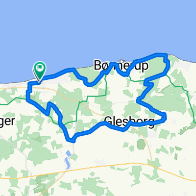 Route in Glesborg