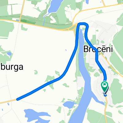 Lielcieceres iela, Brocēni до Lielcieceres iela, Brocēni