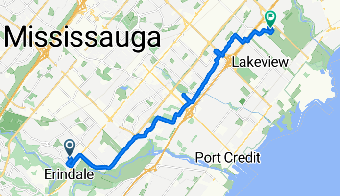 Ballydown Cres, Mississauga to Dixie Rd, Mississauga