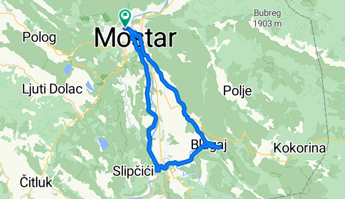 bisce polje - blagaj- bisce polje