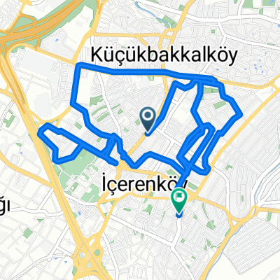 Küçükbakkalköy Yolu Cd., Ataşehir to Alanaldı Cd., Ataşehir