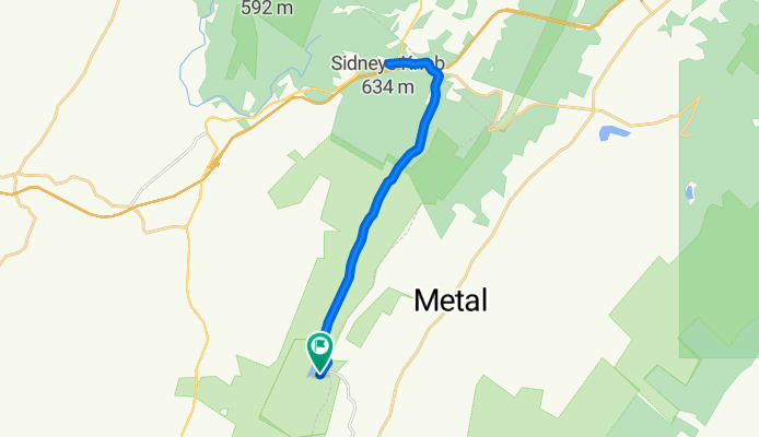 Route in McConnellsburg