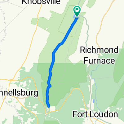 Route in McConnellsburg