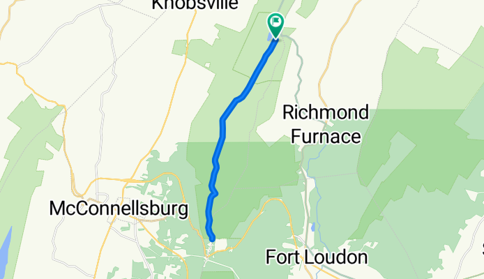 Route in McConnellsburg