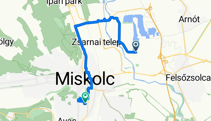 Route in Miskolc
