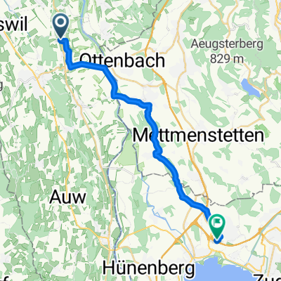 Wagenrain nach Hinterbergstrasse