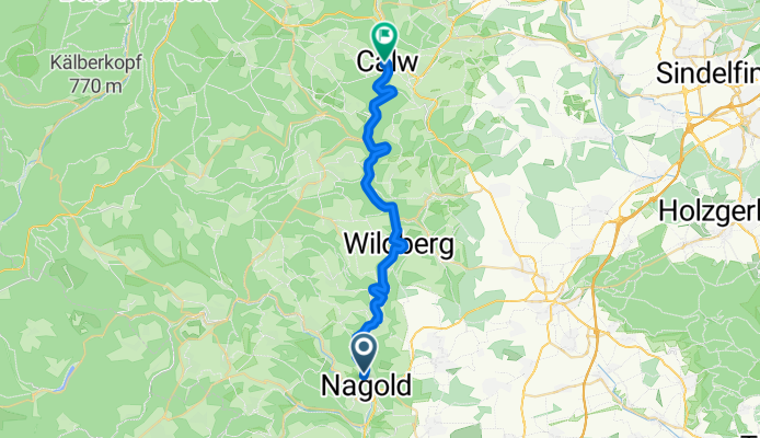 Nagold nach Calw