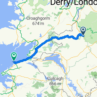 Route from West Road
