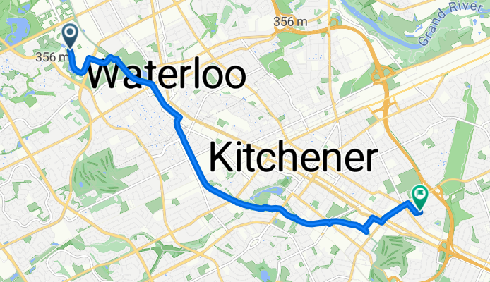 Ring Rd, Waterloo to Clive Rd, Kitchener
