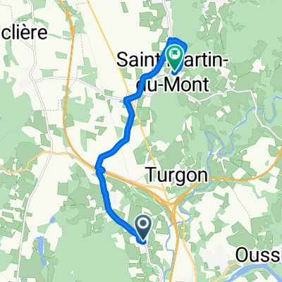 De Route de Pont d'Ain à Rue de la Mairie