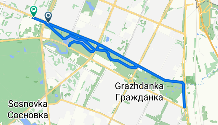 проспект Луначарского, Санкт-Петербург до проспект Луначарского, Санкт-Петербург