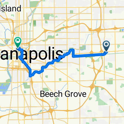 Cecil Ave, Indianapolis to W Walnut St, Indianapolis